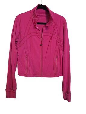Lululemon Cropped Define Jacket, Sonic Pink, Size 14